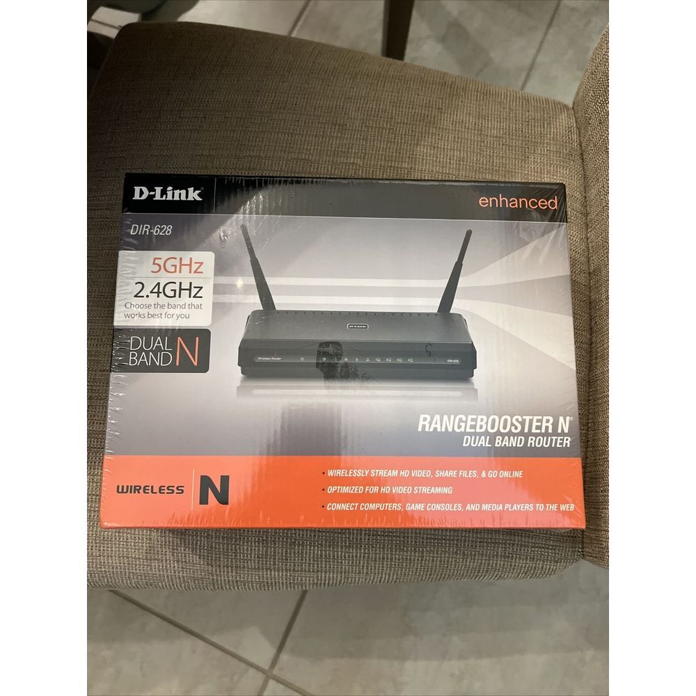 D-Link RangeBooster‎ N DIR-628 54 Mbps Wireless N Router Computers Game Systems